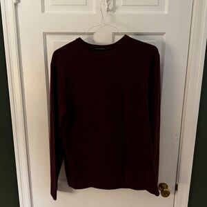 Banana Republic Red Crewneck Waffle Casual Knit
